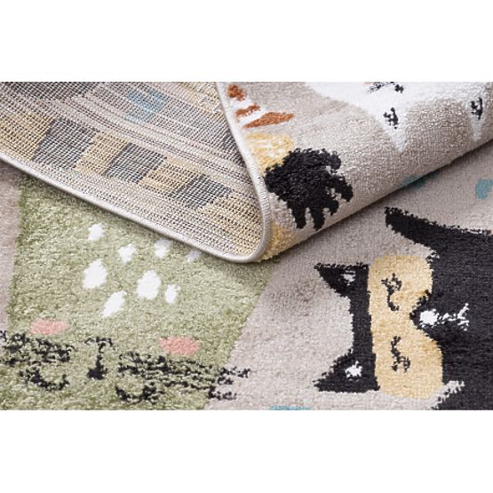 Teppich FUN Kittens für Kinder, Katzen beige