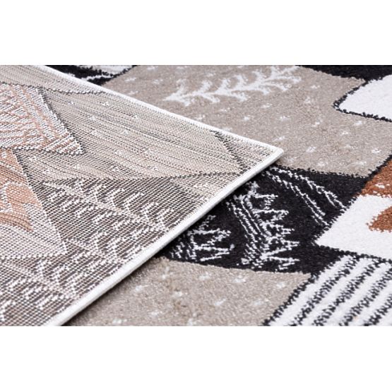 Teppich FUN Tops für Kinder, Berge, Creme