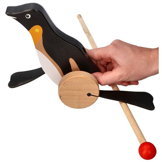 Ziehtier am Stiel - Pinguin