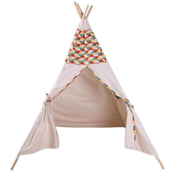 Tipi Indianer mit Kissen