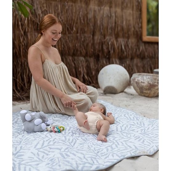 TODDLEKIND wasserdichte Spielmatte – Grau