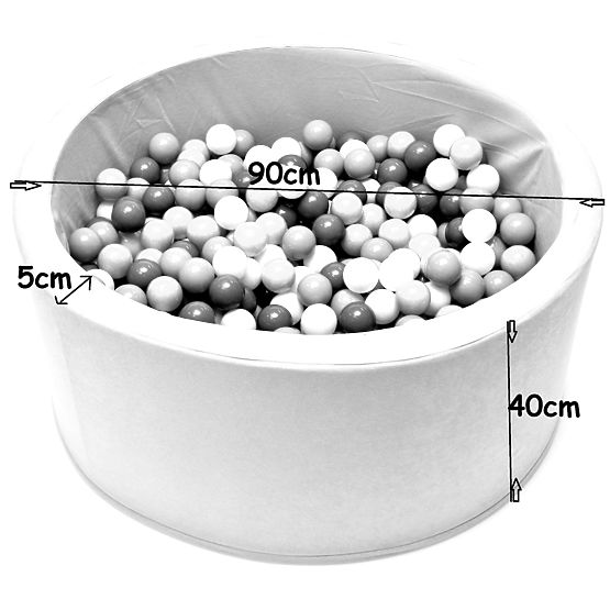 Trocken- Pool mit Bälle dark  blau