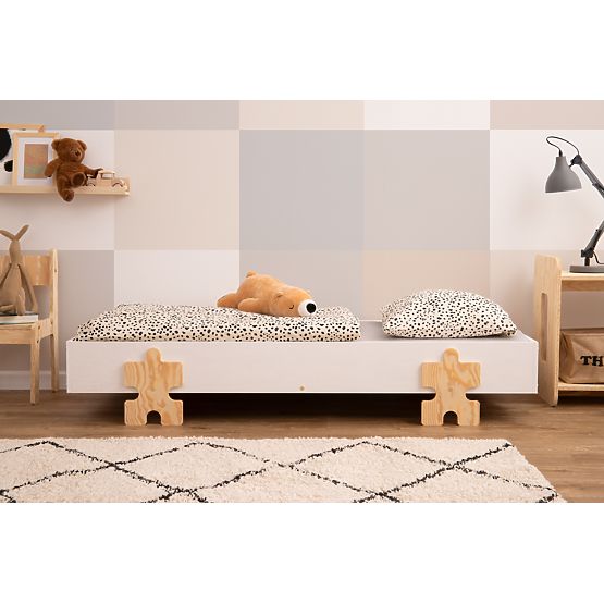 Universelles Bett Puzzle - weiß