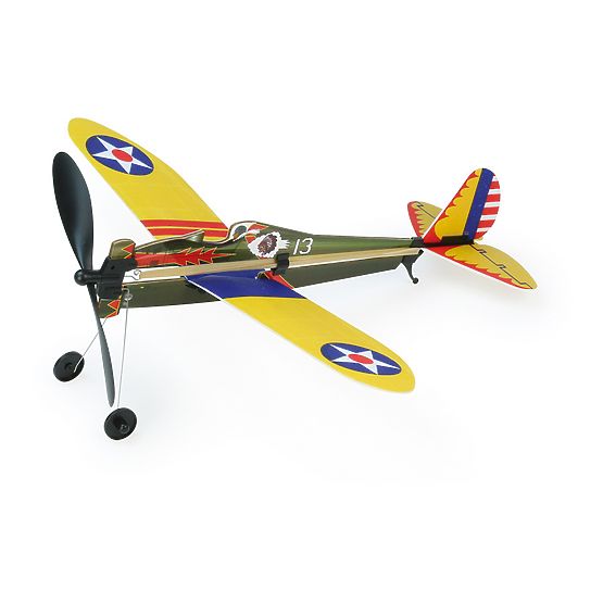 Vilac Bausatz Flugzeug mit Aufziehpropeller 1 Stk. grün