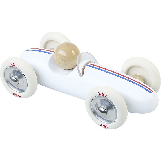 Vilac Großes Holzauto Grand Prix Vintage Weiß