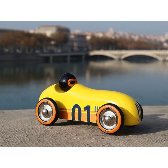 Vilac Holzauto Old Sport Compet gelb