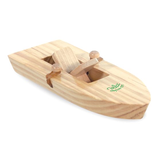 Vilac Holzboot mit Gummibandantrieb