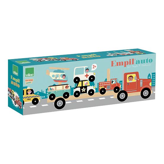 Vilac Holzlastwagen mit Spielzeugautos