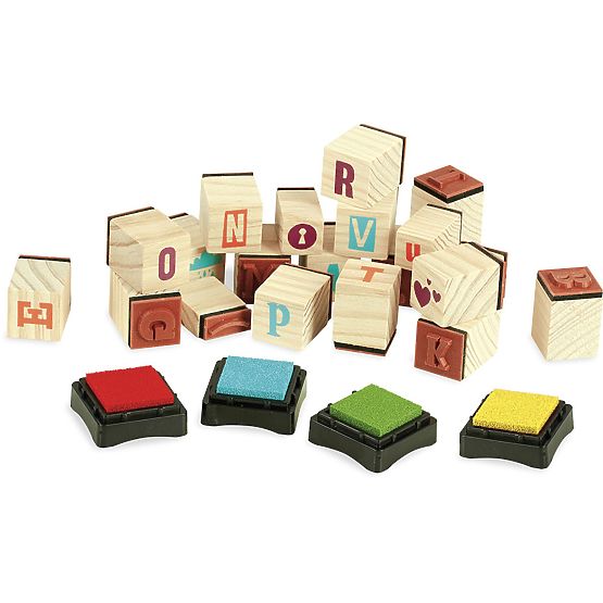 Vilac Holzstempel Alphabet 76 Stk