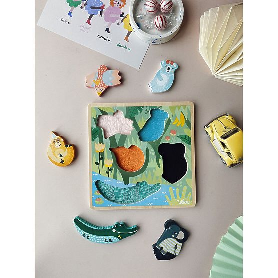 Vilac Sensorisches Einsteckpuzzle Jungle