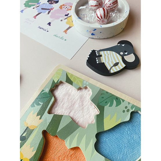 Vilac Sensorisches Einsteckpuzzle Jungle