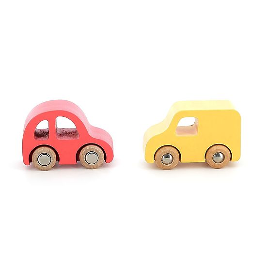 Vilac Set aus 4 Holzautos City Vilacity