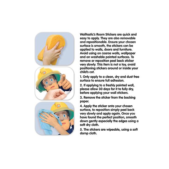 Wandaufkleber Feuerwehrmann Sam