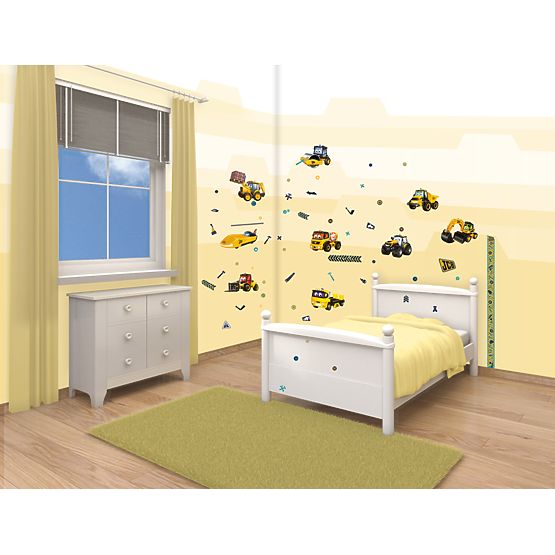 Wandaufkleber Meine ersten Bagger