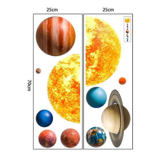 Wandaufkleber - Planeten
