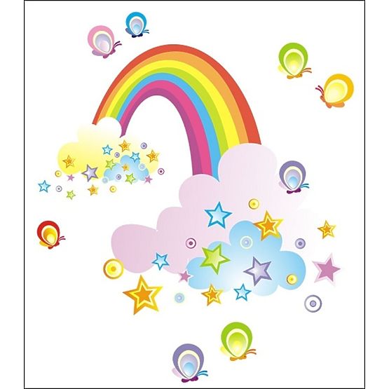 Wandaufkleber Regenbogen