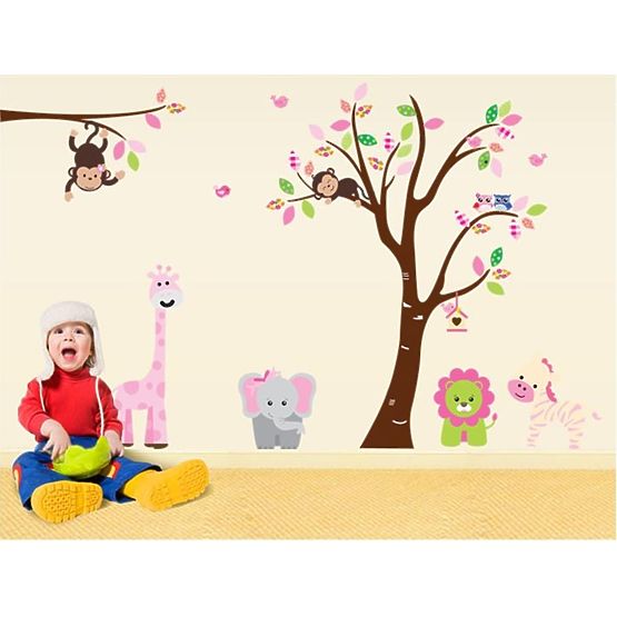 Wandaufkleber - Safari Tierchen