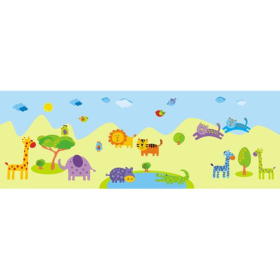 Wandaufkleber Tiere auf Safari (LR)