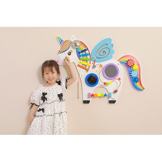 Wandpaneel Regenbogen Einhorn