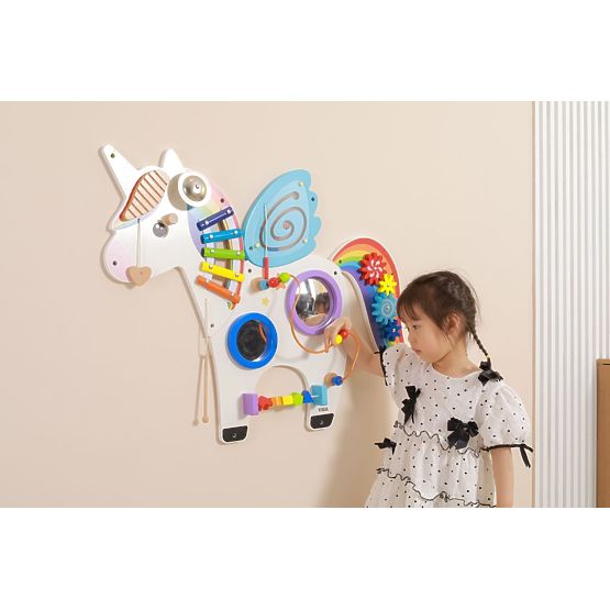 Wandpaneel Regenbogen Einhorn