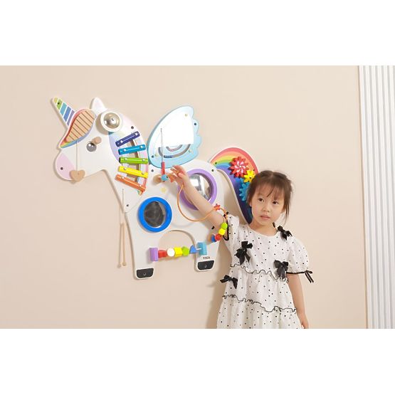 Wandpaneel Regenbogen Einhorn