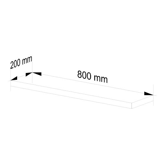 WANDREGAL PS-4 80cm EICHE SONOMA