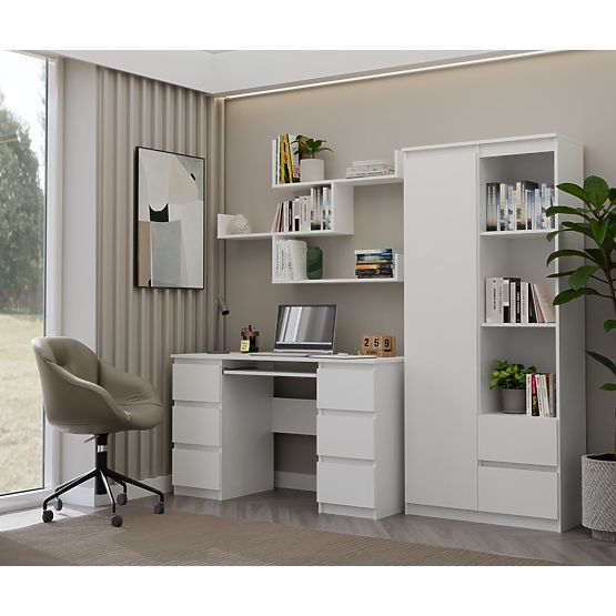 Wandregale KOBI für Wohnzimmer WEISS