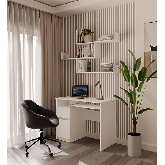 Wandregale KOBI für Wohnzimmer WEISS