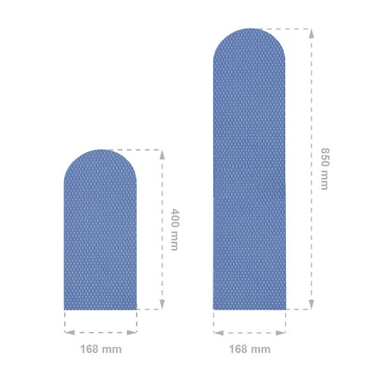 Wandschutz aus Schaumstoff – blaue Paneele