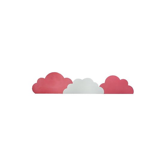 Schaumstoffschutz für die Wand hinter dem Bett Clouds - rosa