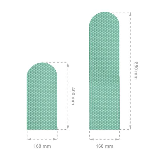 Wandschutz aus Schaumstoff – pastellgrüne Platten