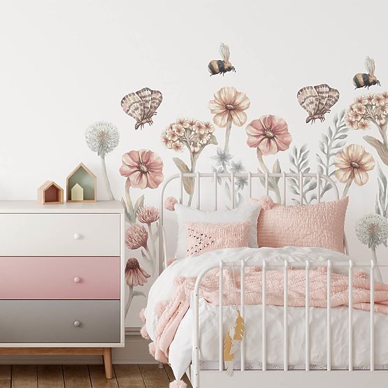 Wandsticker - Wiesenblumen