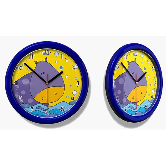 Wanduhr 01 NILPFERD