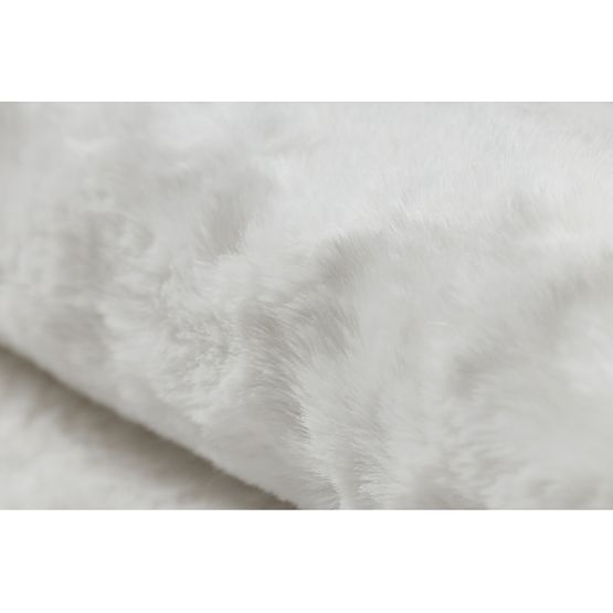 Waschbarer Teppich SHAPE 3105 Herz Shaggy - elfenbeinfarben, plüschig, rutschfest