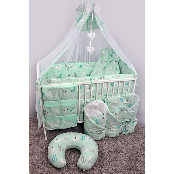 Wickeldeckchen LAMA - minze