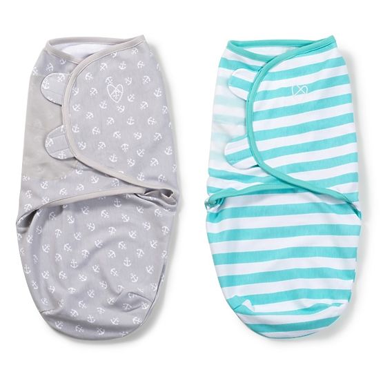 Wickeldeckchen SwaddleMe S - Anker/Türkis 