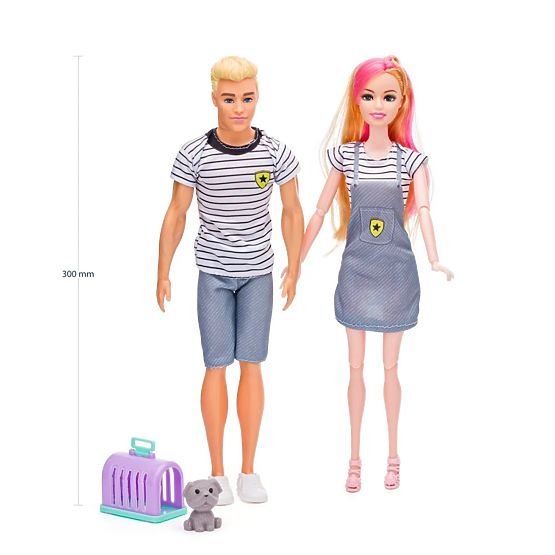 Woodyland Moderne Puppenfamilie mit Tieren