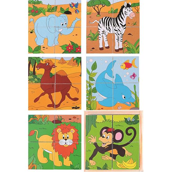 Würfelpuzzle Zoo