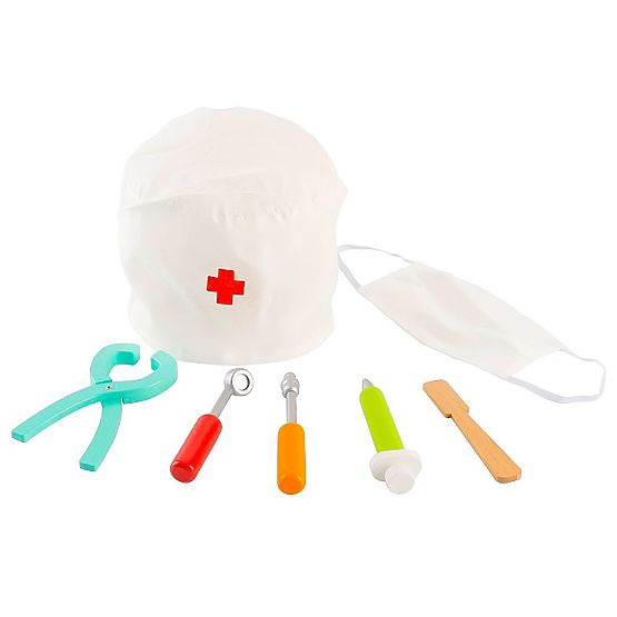 Zahnarzt-Set Tasche mit 7 Zubehörteilen für Kinder ECOTOYS