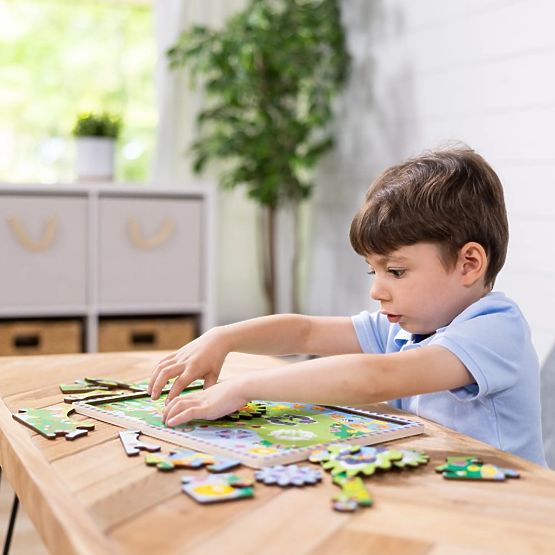 Zahnrad-Puzzle Tier-Rennen