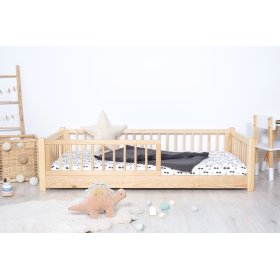 Kinder-Niedrigbett Montessori Ourbaby – natur, Ourbaby