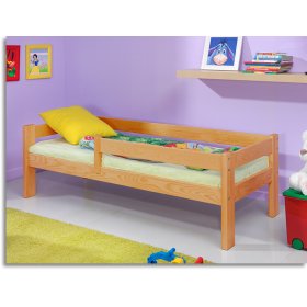 Kinderbett mit Geländer - Erle