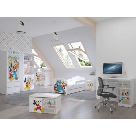 Kinderbett mit Rausfallschutz - Mickey und Goofy