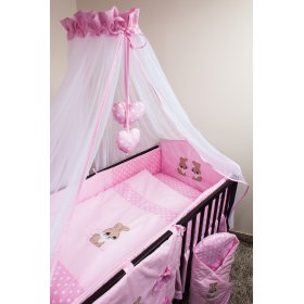 Baby-Bettwäsche-Set 120x90cm RABBIT - pink, Ankras