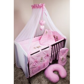 Baby-Bettwäsche-Set 135x100cm RABBIT - pink, Ankras