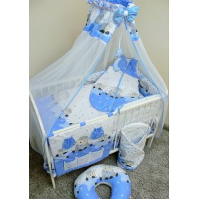 Baby-Bettwäsche-Set 120x90cm LÄMMCHEN - blau, Ankras