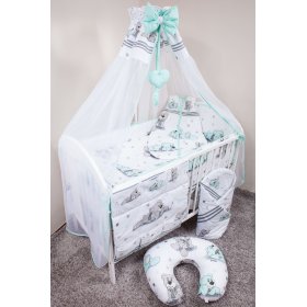 Baby-Bettwäsche-Set 120x90cm TRÄUMER - grün, Ankras
