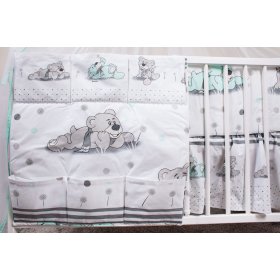 Baby-Bettwäsche-Set 120x90cm TRÄUMER - grün, Ankras