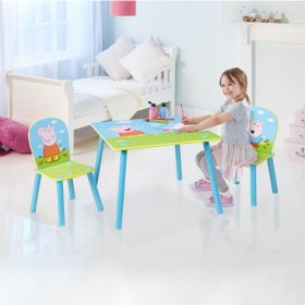 Kindertisch mit Stühlen Peppa Pig
