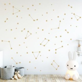 Aufkleber  Wand - GOLDEN STARS, Housedecor
